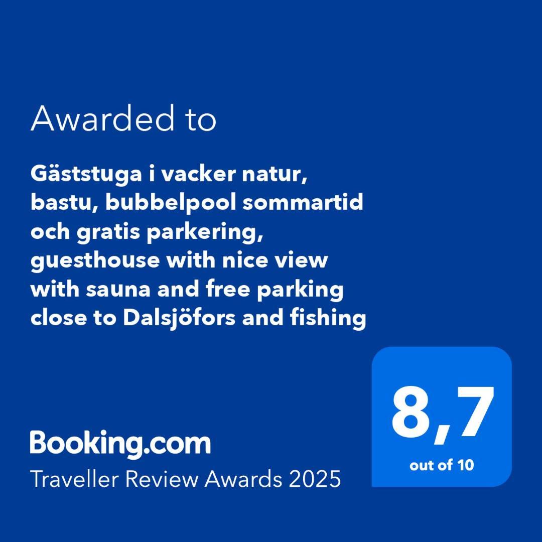 Gaeststuga I Vacker Natur, Bastu, Bubbelpool Sommartid Och Gratis Parkering Naera Ulricehamn Och Lassalyckan, Guesthouse With Nice View With Sauna And Free Parking Close To Dalsjoefors And Fishing 보라스 외부 사진